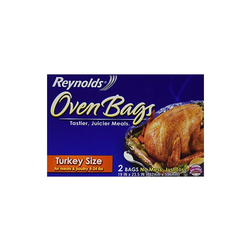 Reynolds 00510 Oven Bags For Turkey, 19" X 23-1/2"