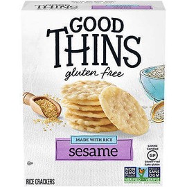 Mondelez Canada Inc Good Thins Rice Sesame Crackers, 100g/3.5oz, Box, (Imported from Canada)