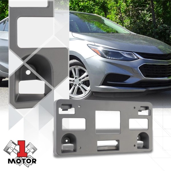 Motor-1 Front Bumper License Plate Mounting Bracket Holder for 16-18