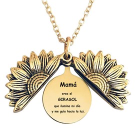EXCELLANYARD regalos para mama regalos para mama dia de las madres dia de las madres regalos para mama collar de girasol spanish mothers day gifts mothers day gifts spanish