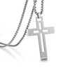 jiamiaoi Cross Necklace for Men Stainless Steel Mens Cross Necklace