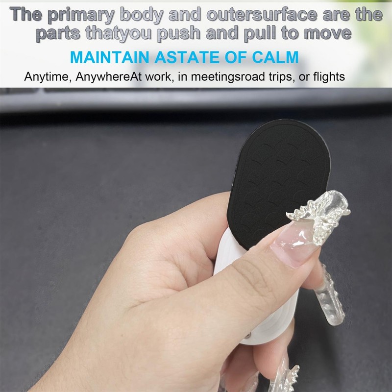 Metal Haptic Push Card Slider Toy for Adults Fingertip Relief