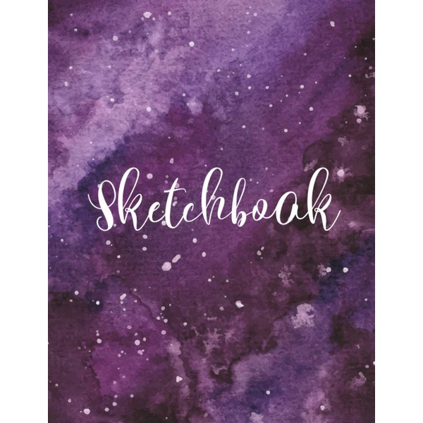 Sketchbook: 120 Sheets Art Supplies Sketch Pad Cute Galaxy Sketchbook/Notebook: