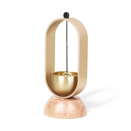 ATUSANO Orin Brass Buddhist Tool, Mini Rin, Buddhist Tools Accessories, Beautiful Sound, Natural Wood, Portable and Convenient Aluminum Alloy, Buddhist Tools Set, Mini Pedestal