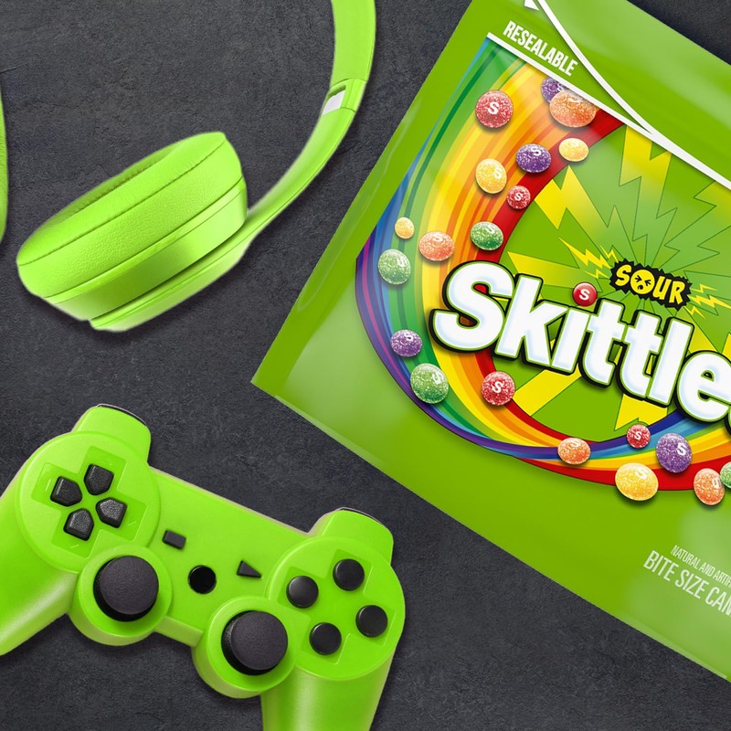 SKITTLES Sour Chewy Candy, Share Size, 13.7 Oz Bag