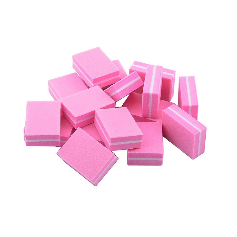 YIMART 20 Pcs Double-sided Mini Nail Buffer Block Colorful Sponge