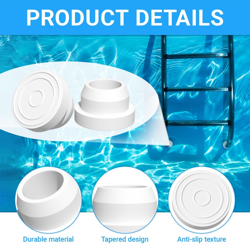 Pool Ladder Bumpers for Inground Pool, Pool Ladder Rubber End