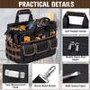 16.5-Inch Heavy Duty Tool Bags for Men, 34-Pockets Large Tool