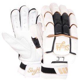 SKYHI Limited Edition Cricket Batting Gloves | Lighweight Leather Cricket Batting Gloves for Mens Right Hand and Left Hand Batsman (Right Hand, Mens)