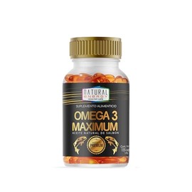 Natural Energy Omega 3 Maximum 3000 mg – EPA 540 mg + DHA 360 mg por Porción – Aceite Natural de Salmón – 135 Cápsulas – Suplemento Alimenticio