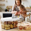 Olimingse Bread Box For Kitchen Countertop, Airtight Bread Storage Container,