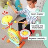 Prextex Kids Drum Set-Toddler Drum Set Includes Toy Microphone, Adjustable