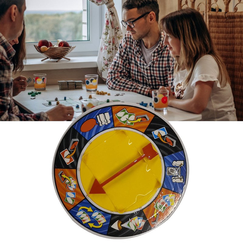 Turntable Card Board Game Family Home Bar Christmas Party Desktop
