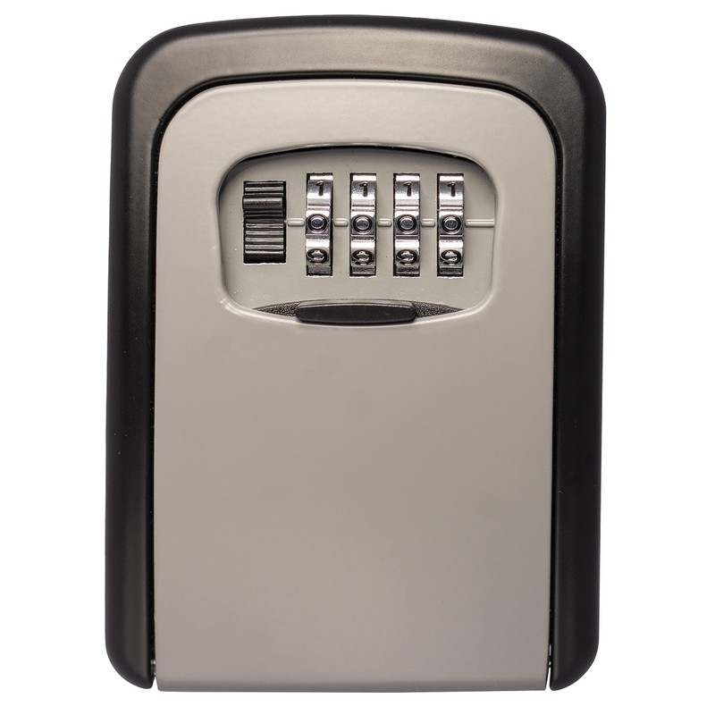 Medium Size Wall Mounted Key Safe 4 Wheel Combination Key