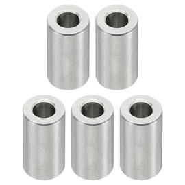 PATIKIL M5 Stainless Steel Spacers, 5 Pcs Metal Spacers Stainless Steel 5.2mm ID x 10mm OD x 16mm L Stainless Steel Spacer Screw Standoff Round for 1/5inch or M5 Screw Bolts