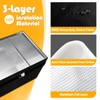 RV Air Conditioner Cover, 600D Heavy-Duty 3 Layer Insulated, Reinforced