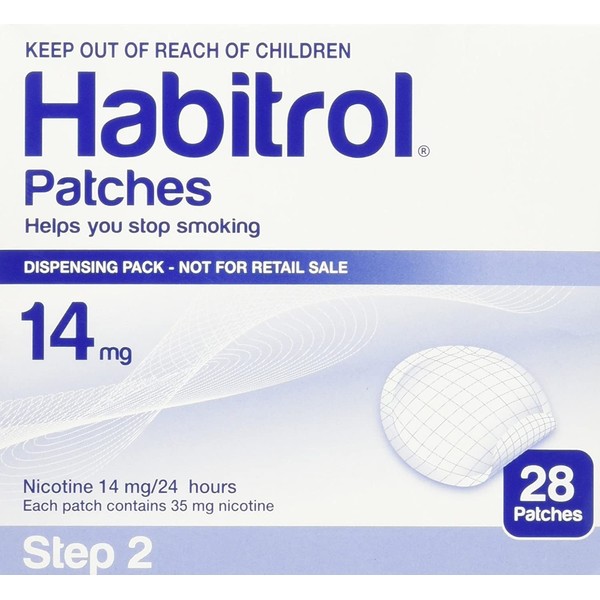 Habitrol Patches Stop Smoking Aid Patches - 28 Each (Step 2 - 14 Mg)