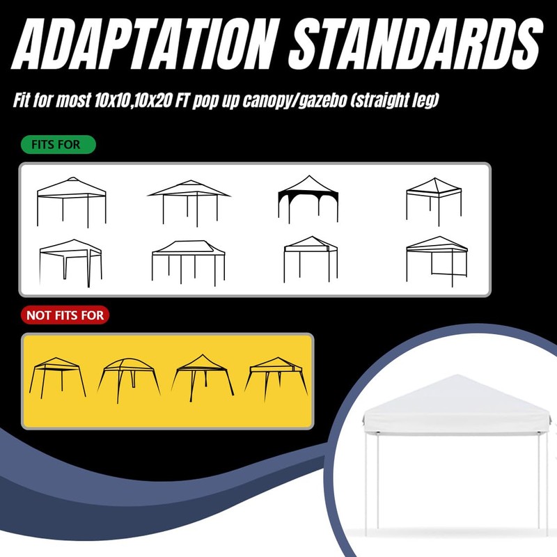 MordenApe Sunshade Sidewall with Mesh Window for 10x10 Pop Up