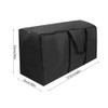 Waterproof Cushion Storage Bag, Oxford Package Patio Furniture Bag, Black