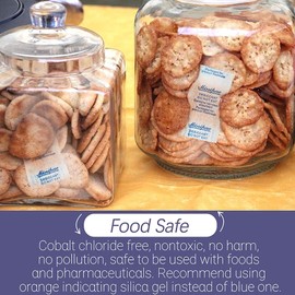 LotFancy Desiccant, silica gel, desiccant, 155 g, safe moisture absorber for storage, odourless