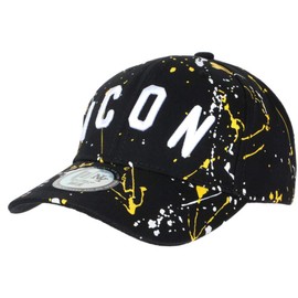 Hip Hop Honour Taguee Streetwear Icon Yellow and Black Baseball Cap - Size: One Size - Colour: Black - Unisex, Black, One Size, black