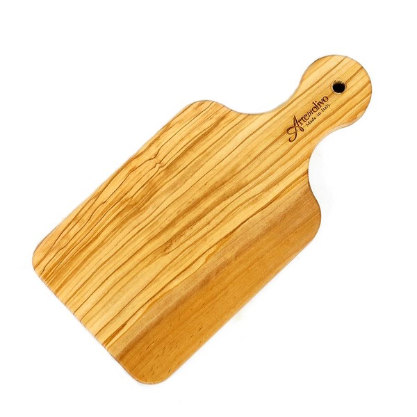 [arteinolivo] Olive Wood Paddle Shaped Cutting Board (Medium)