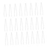 Baluue 50pcs Transparent Plastic Eyelash Extension Tweezers for False Eyelash