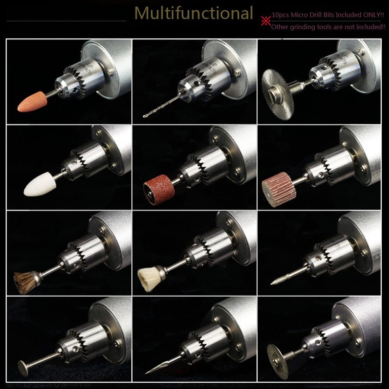 Yakamoz 0.3mm - 4mm Adjustable Micro Mini Electric Hand Drill