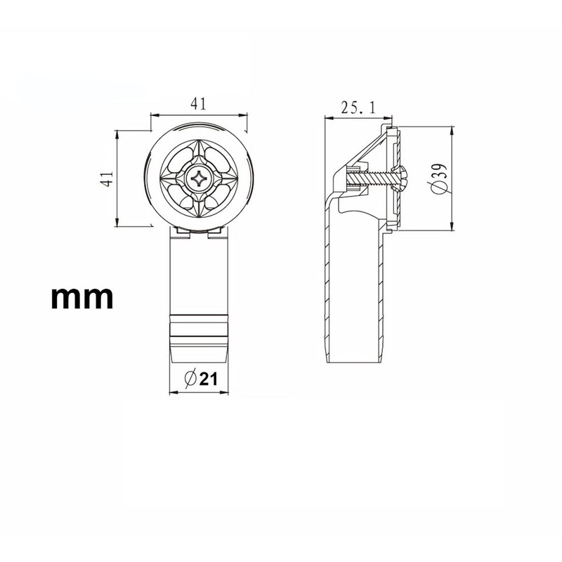 Qrity 2 Pieces Overflow Head Sink Overflow Round Interface