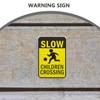 JECOMPRIS 2pcs Safety Signs Slow at Play Signs Sidewalk Signs