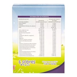 Probioticos Y Prebioticos Kiddylac 6 Sobres Sabor Vainilla