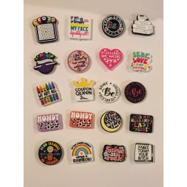 Unbranded PICK 10 Pcs Mixed Quotes Lot Silicone Focal Beads DIY Beadable Pens & More Bulk