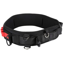Ruiqas Adjustable Camera Waist Belt, Photography Waist Strap Multifunctional Utility Camera Belt Buckle with D-Rings for Hanging Camera Lens Bags Photography Accessories
