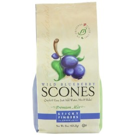 Sticky Fingers Wild Blueberry Scone Mix, 15-Ounces (Pack of 3)