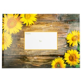 PackRite Decorative Bubble Mailers Gift Padded Envelopes Self-Sealing Decorative Mailing Envelopes, 6 Pack, Sunflower Bloom, Medium 8.5 x 12 Bubble Mailers