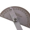 Stainless Steel Protractor 0-180 Degrees Two Arm Ruler Angle Protractor