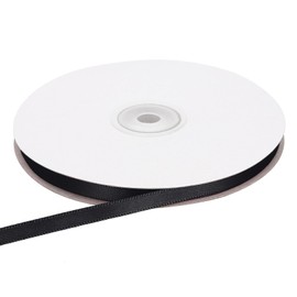 PATIKIL 1/4 Inches x 50 Yards Satin Ribbon Roll, Gift Wrapping Ribbon for Cutting Ceremony Kit Grand Opening Car Bow Chair Sash DIY Sewing Craft Wedding Party Decoration, Black