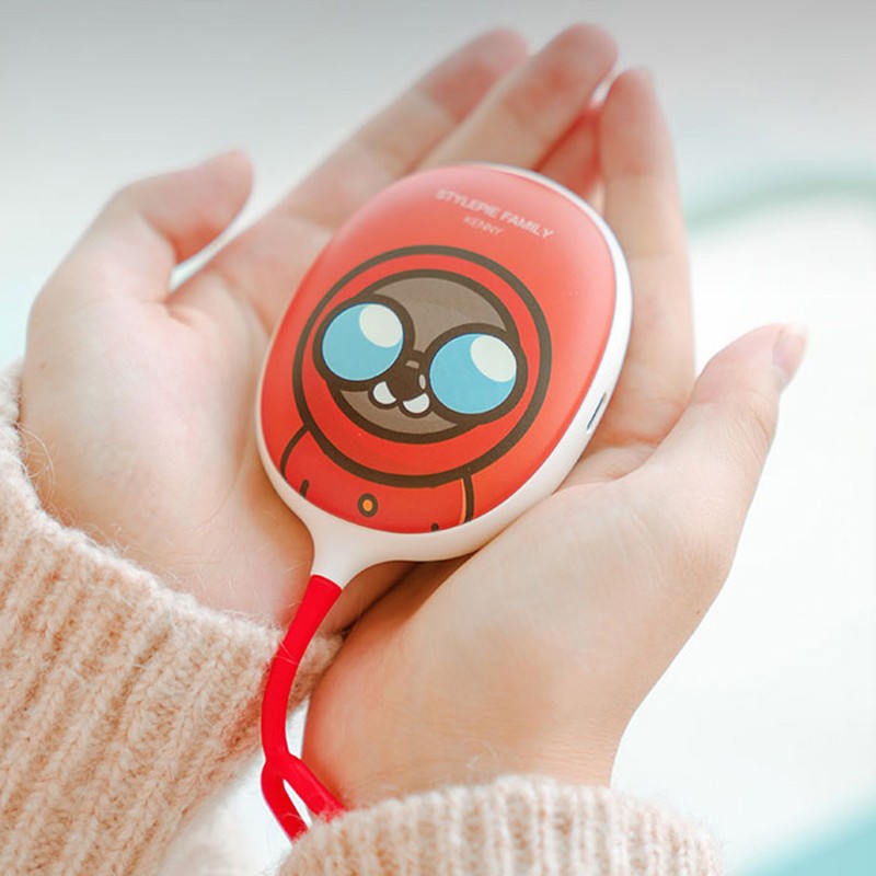 Portable Cute Animal Pattern USB Charging Hand Warmer LED Lamp