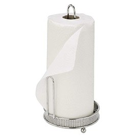 Kitchen Details Paper Towel Holder, Freestanding, Holds 1 Large Roll, Pave Diamond Design Collection