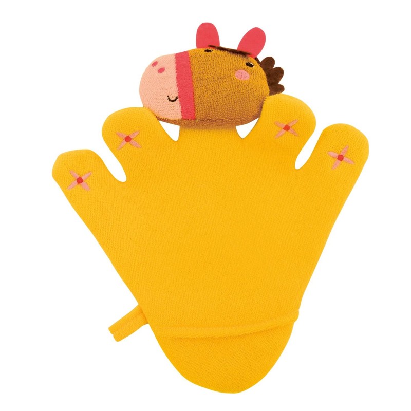 Bieco Pauli 04004090 Washing Mitt Set with Baby Puppy Approx.
