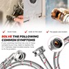 6Ft Stainless Steel Washer Hose with 90 Degree Elbow by