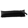 Classic Home Store Black Leatherette Draught Excluder Faux Leather Boat