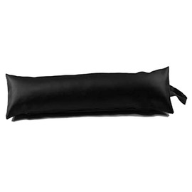 Classic Home Store Black Leatherette Draught Excluder Faux Leather Boat Caravan Door Draft Stopper (2ft)