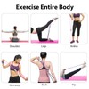 atnayo 3 Pcs Figure 8 Resistance Band,Resistance Bands with Handle(pink+blue+purple)