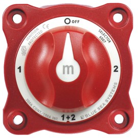 Blue Sea Heavy Duty Red Battery Cut Off Isolator Switch With Removeable Knob For Two Batteries