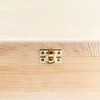 Wooden Wine Box with Lid 3 Inner Compartments 35cm x