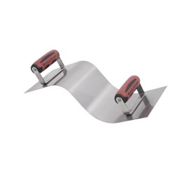 MARSHALLTOWN Single Piece Curb and Gutter Tools, Hand Tool Type, 3" Gutter Radius, 6" X 6" X 6" Top X Face X Bottom, 51 Millimeter Curb Radius, Made in the USA, CG511SSD