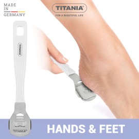 TITANIA Callus slicer with a replacement blade, callus remover with plastic handle, quality callus cutter, made in Germany, callus slicer