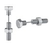 Yumilok Mens Stud Earrings Stainless Steel Screw Earrings Barbell Ears