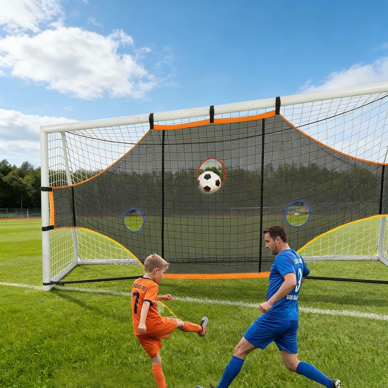 Sensch Soccer Goal Target Net, 16x6ft - Turn Training into